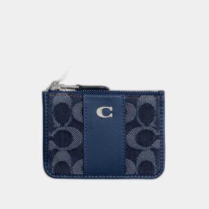 Coach Denim Signature Mini ID Card Case